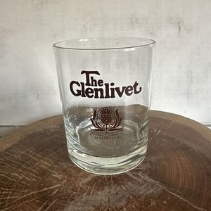 THE GLENLIVET Single Malt Scotch Whiskey Tumbler Glass Drinkware Classic